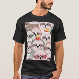 Camiseta Lama Bonita Na Pastel De Cinzas Rosa