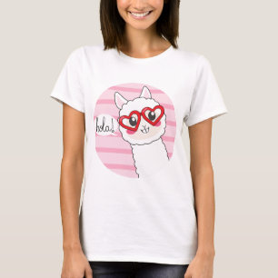 Camiseta Lama bonito Hola