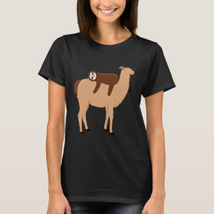 Camiseta Lama Com Alpaca De Lama