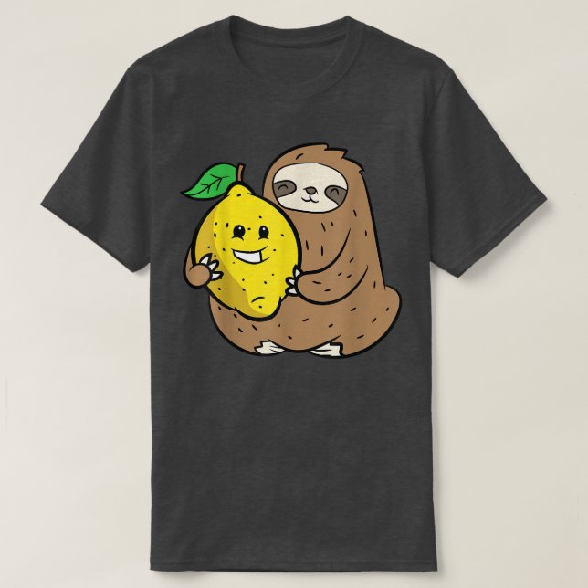 Camiseta Lama Com Limões De Fruta De Limão E Lã (Frente do Design)