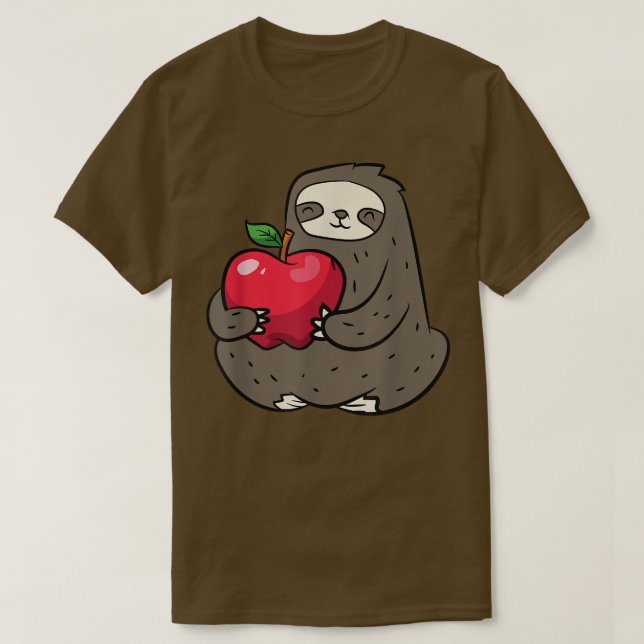 Camiseta Lama Com Maçãs De Fruta De Maçã E Lama (Frente do Design)