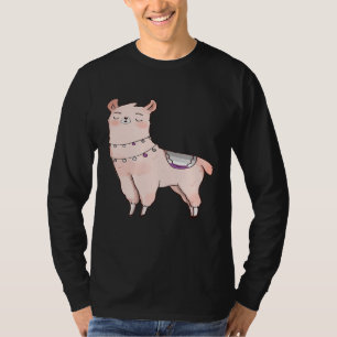 Camiseta Lama Cute Animal Asexual LGBTQIA Alpaca Orgulho Ac