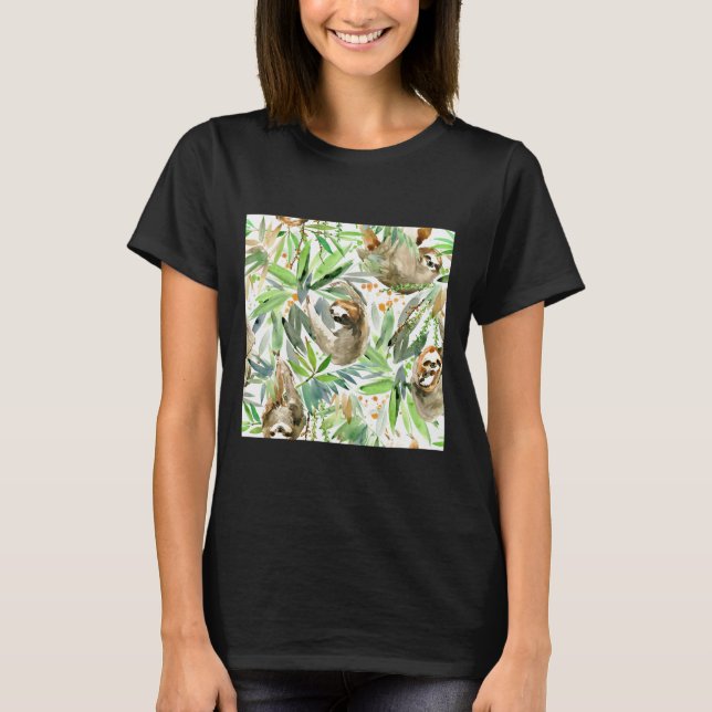 Camiseta Lama da Selva em Verde (Frente)