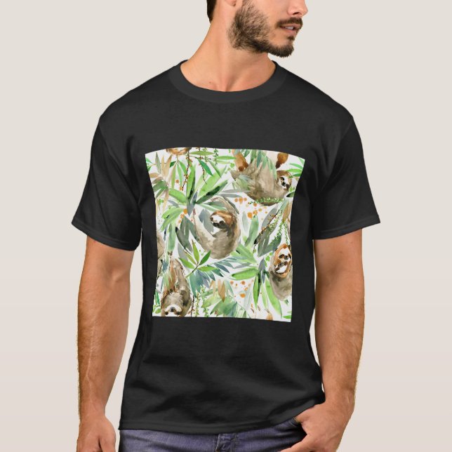 Camiseta Lama da Selva em Verde (Frente)