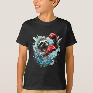 Camiseta Lama de Boxing com luvas de boxe Engraçada B