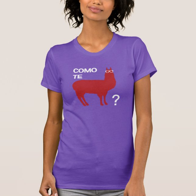 Camiseta Lama de Como Te (Frente)
