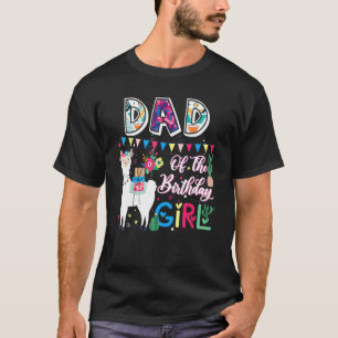 Camiseta Lama De Pai Bonito Da Fazenda De Aniversário Fa