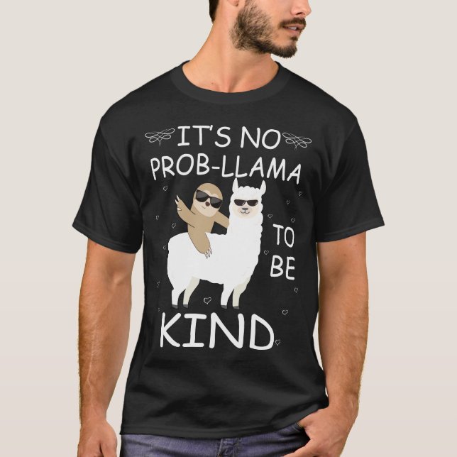 Camiseta lama de preguiça (Frente)