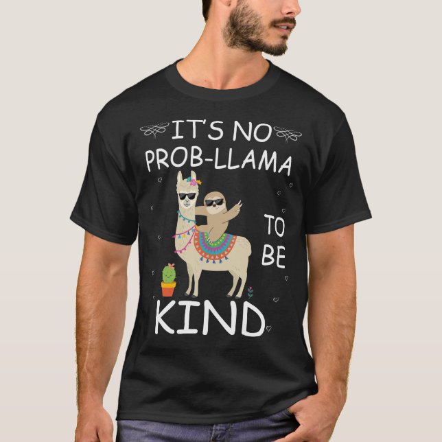 Camiseta lama de preguiça (Frente)
