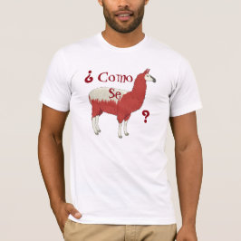 Camiseta Lama do SE de Como do ¿? T da forma com imagem do