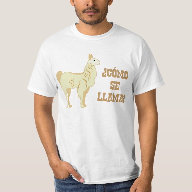 Camiseta Lama do SE de Como?  Que é seu nome? (Frente)
