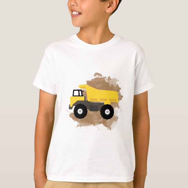 Camiseta Lama do veículo de construção (Frente)