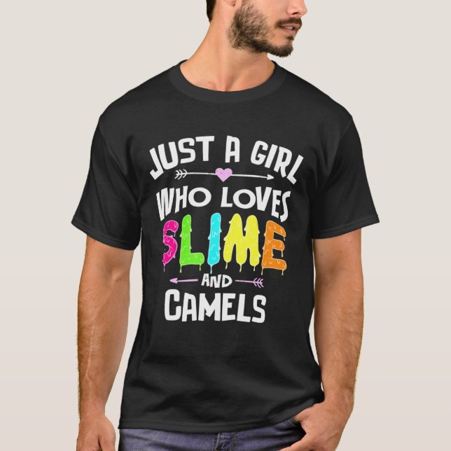Camiseta Lama E Camelos Para Meninas (Frente)
