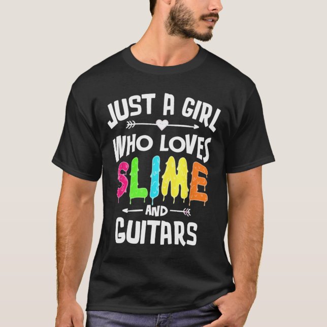 Camiseta Lama E Guitarras Para Meninas (Frente)