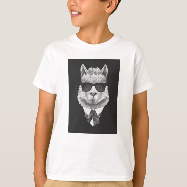Camiseta Lama elegante (Frente)