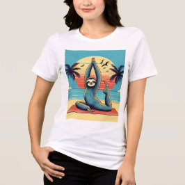 Camiseta Lama em Yoga Pose Unisex