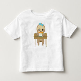 Camiseta Lama escolar, Lama branca, Lama de bebê, Livros, M