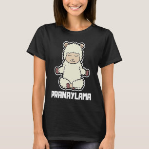 Camiseta Lama Llama Pranaylama Yoga Animal Position Vintage