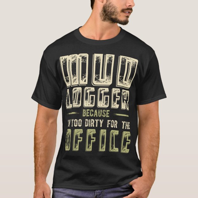Camiseta Lama Logger Porque estou suja demais para o escrit (Frente)