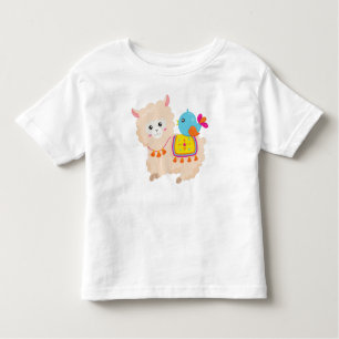 Camiseta Lama Mexicano, Lama Cute, Alpaca Cuta, Pássaro Azu