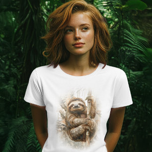 Camiseta Lama na Floresta Tropical