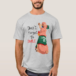 Camiseta lama no Natal