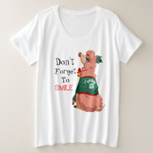 Camiseta lama no Natal