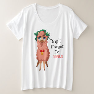 Camiseta lama no Natal