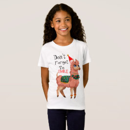 Camiseta lama no Natal