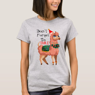 Camiseta lama no Natal