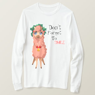 Camiseta lama no Natal