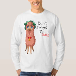 Camiseta lama no Natal