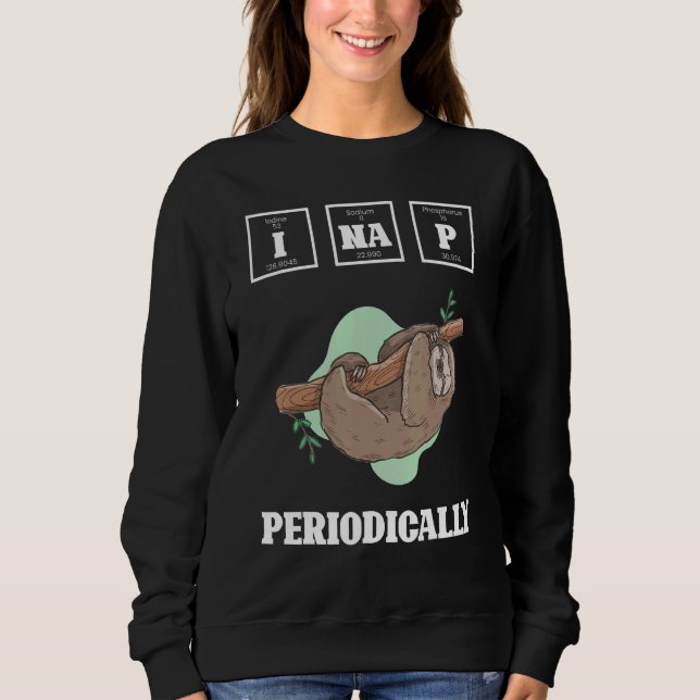 Camiseta Lama Periodicamente Preguiçosa Gráfico Animal (Frente)