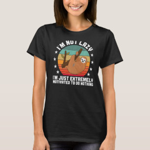 Camiseta Lama Preguiçosa Motivada A Não Fazer Nada De Anima