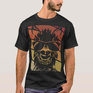Camiseta Laman vintage retro Eu amo lhamas Eu coração lama