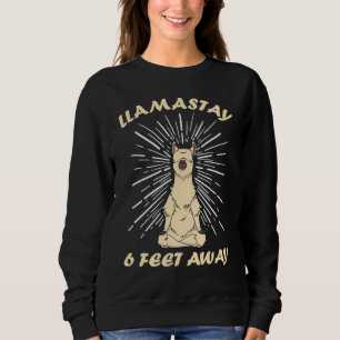 Camiseta Lamastay Fique a 1,8 Metros de Distância Yoga Nama