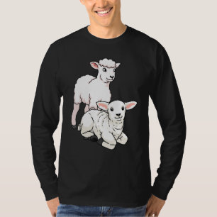 Camiseta Lamb Páscoa Paschal Lamb Pequenas Crianças de Ovin