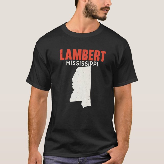Camiseta Lambert Mississippi EUA State America Viagem Missi (Frente)