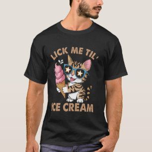 Camiseta Lambida Engraçado Inadequado Me Lambe Até Sorvete
