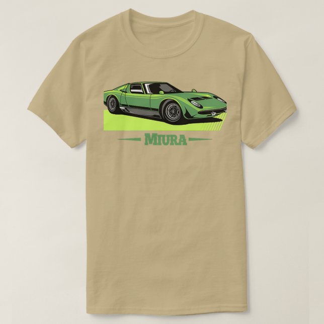 Camiseta Lamborghini Miura Green (Frente do Design)