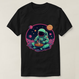 Camiseta "Lamen Astronauta – Gráfico Divertido do Espaço