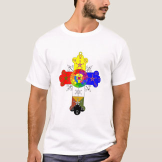 Camiseta Lamen transversal cor-de-rosa