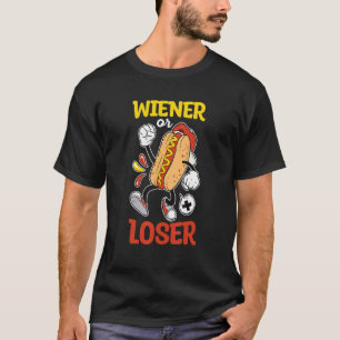 Camiseta Lâmina De Wiener Ou Perdedora Para Um Cachorro