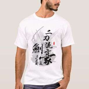 Camiseta Lâmina dobro Swordmaster de Miyamoto Musashi