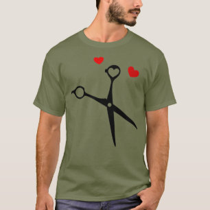 Camiseta Lâminas de barbeiro e de cabeleireiro