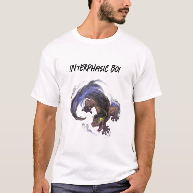 Camiseta Lâminas de Janus Black Shuck Interphasic Boi TSirt (Frente)