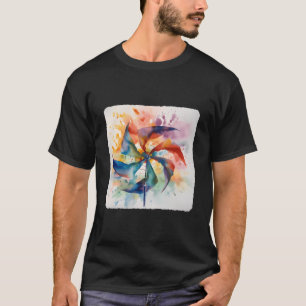 Camiseta Lâminas de Rotação Colorida Vento Sning Roda