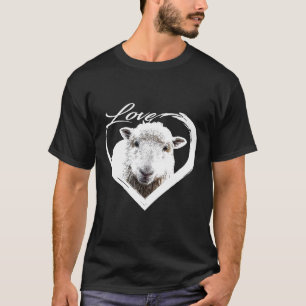 Camiseta Lâmpada de Amor, Lover de Ovinos Animais