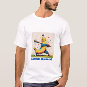 Camiseta Lâmpada de Banana - Camisa-T de Banana de Baseball