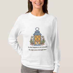 Camiseta Lâmpada de Cura Luz Suave e Esperança Espiritual